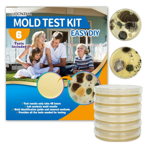 Mold Test Kit for Home -DIY Mold Testing Kit with 6 Individual Tests-Black Mold Detector-Indoor Air Quality Tester-Mold Identification Guide-Free Lab Analysis-Fast and Reliable Mold Detector at Home