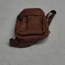 MASINTOR Sling Bag for Women - Crossbody Bags Fanny Pack with Vegan Leather - Adjustable Sling Backpack for Travel (Mocha Brown)