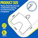 WB30X46987 WB44K10005 Oven Bake Element Compatible with GE Hotpoint RB526H3WW RB757BH1WH RB787WH1WW, WB44K10001 Range Heating Element Replace PS249238 AP2030964 824269 AP7216188 PD00001066