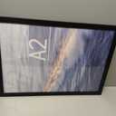 A2 Picture Frame Black, Classic 16.5x23.4 Poster Frame, Horizontal or Vertical Wall Mounting, 1 Pack