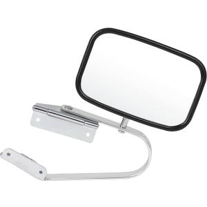 ECCPP Manual Half Side View Mirrors Chrome for 80-96 Ford F-Series F150 F250 F350 Bronco Pickup Truck SUV (Half Side)