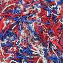 Crinkle Cut Paper Shred - 5.3 oz Fluffy Gift Box Filler, Basket Stuffing for Christmas, Wedding, Birthday | Decorative Packing Grass, Party Decorations (Red Blue White, 5.3 OZ)