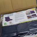 COZEER Patio Chair Cushions 24x24 Inch, Waterproof Fade Resistant Outdoor Cushions for Patio Furniture, Edge Binding Design with Handle, Adjustable Straps & Hook and Loop Fastener