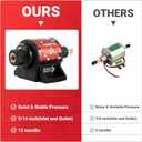 CarBole Gasoline Electric Fuel Pump Universal 5/16 Inch Inlet and Outlet Inline 12V 1-2A 28GPH 2-3.5P.S.I. Operating Fuel Pressure