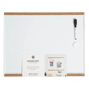 Modern Pinit Magnetic Dry Erase Board Frame, 16x20