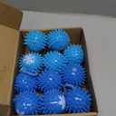 Sotiff 12 Pcs Led Winter Snowflake Stress Balls Light up Spiky Ball Xmas Snow Squeaky Rubber Sensory Toys for Winter Holiday Christmas Decors Stocking Stuffers Party Favor Goodie Bag Fillers