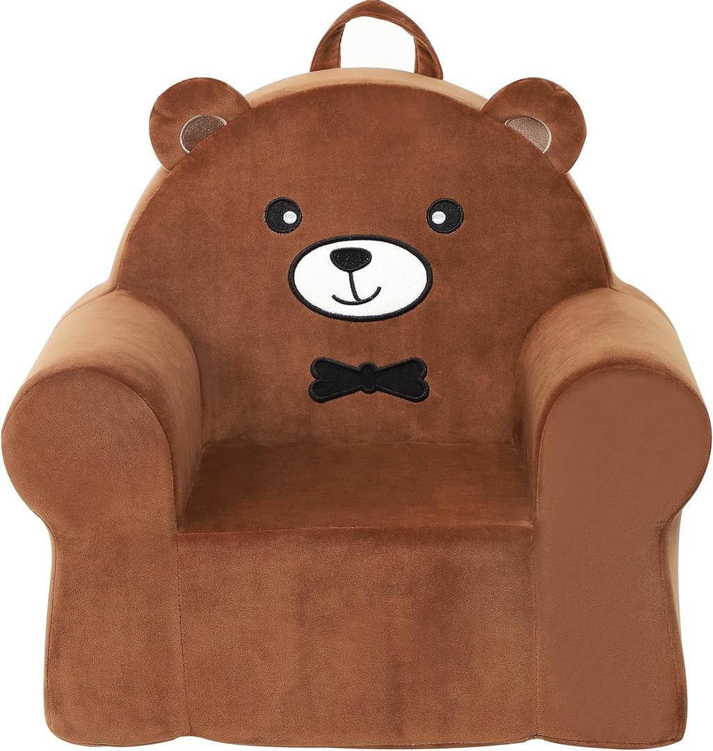 Cuddly Toddler First Chair, Premium Character Chair, Brown, 18 Month up to 3 Years