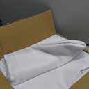 Sancua 6 Pack White Tablecloth 60 x 120 Inch, Rectangle Table Cloth for 8 Feet Tables - Stain and Wrinkle Resistant Washable Polyester Table Cover for Dining Tables, Buffet Parties and Camping