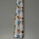 2 x Garbendy Plant Wrapping Paper - Mini Roll -17in x 32.8ft,Metallic Gold Foil Flowerpots,Floral Wrapping Gift Paper for Baby Shower, Birthday, Bridal Shower,Wedding,Party and more