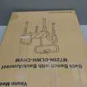 Vaunn Medical Deluxe Spa Shower Chair with Arms and Back, Bath Seat for Seniors, 350 lbs Max Weight, White With Light Gray Arms