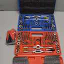 Orion Motor Tech 80pc Tap and Die Set in SAE and Metric Sizes, Metric and Standard Tap Set and Die Tool Set for Internal and External Threading