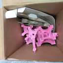 9 Pcs Eiffel Tower Statue Decor Alloy Metal Paris Tower Party Decoration 5 Size Eiffel Decor French Table Stand Holder Gift for Cake Topper Collectible Figurine Replica Home(Pink)