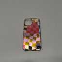 Reoomukk Colorful Checkered Phone Case for iPhone 15 6.1in,Aesthetic Trendy Retro Gingham Design Unique Chic Bling Protective Cover for iPhone 15 6.1"