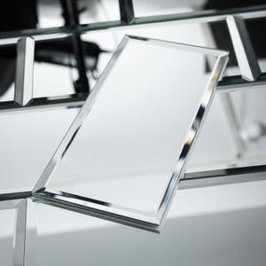 Peel and Stick Mirror Tiles, 3" x 6" Self Adhesive Mirror Tiles Beveled Silver Glass Mosaic Tile for Kitchen Backsplash Bathroom Wall Pack of 40 Pcs