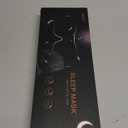 MZOO Luxury Sleep Eye Mask for Side Sleeper Men Women, Zero Eye Pressure 3D Sleeping Mask, Light Blocking Patented Design Night Blindfold, Soft Eye Shade Cover for Travel, Black