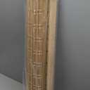 LazBlinds No Tools No Drill Cordless Bamboo Roman Shades, Light Filtering Window Treatment, Roll Up Bamboo Blinds for Windows 28'' W x 64'' H, Brown