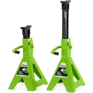 AFF Viking 4 Ton Jack Stand Set - Heavy Duty Ratchet Style Jack Stands - Pair