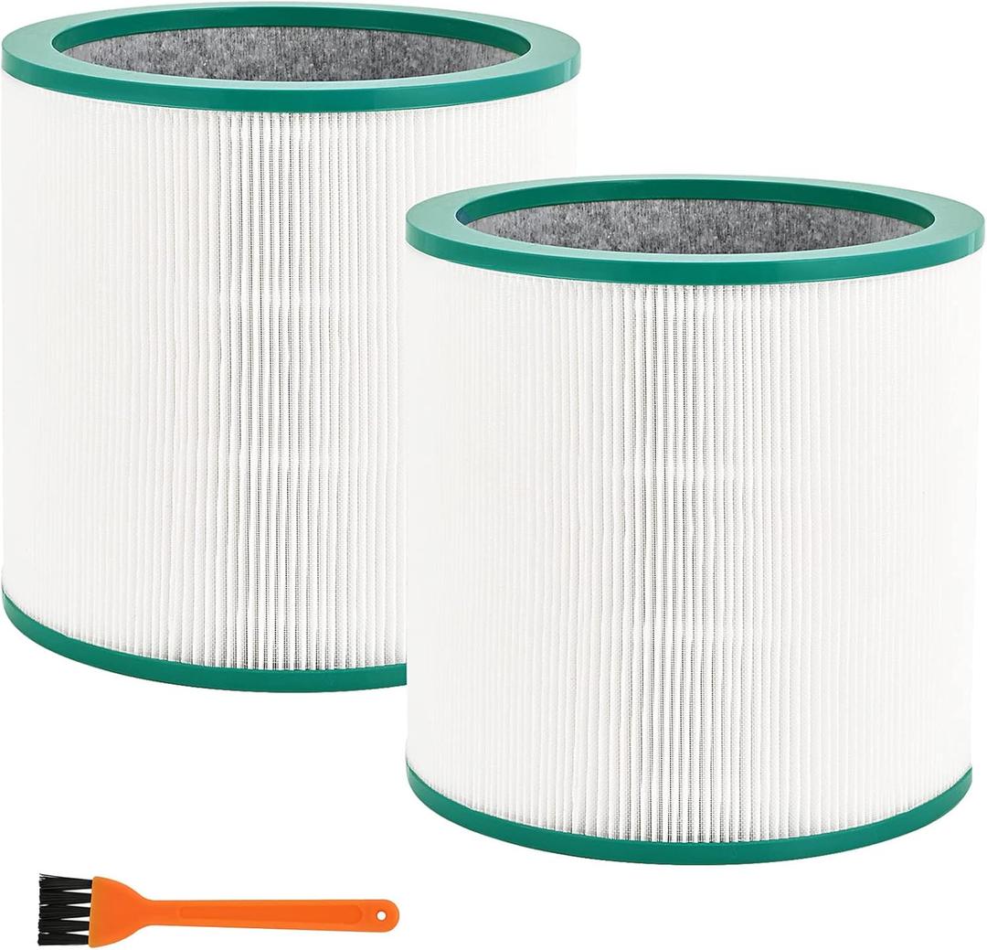 2 Pack Dyson TP02 Air Purifier True HEPA Filters Replacement for Dyson Pure Cool Link TP01, TP02, TP03, AM11, BP01 Tower Air Purifier, Compare to Part # 968126-03 2 Pack TP02 Air Purifier True Filters