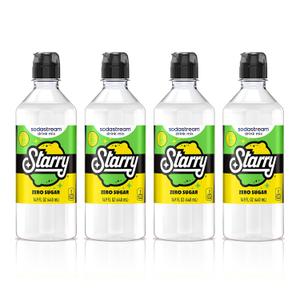 SodaStream Starry Zero New Pour Bottles Beverage Mix 14.9 Fl Oz (Pack of 4) BBD:  03/21/27