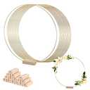 MECCANIXITY Metal Floral Hoop 12 Inch Wreath Rings Centerpiece Table Decorations Gold Tone for DIY Wedding Birthday Party Events 15 Set