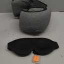 Advanced Memory Foam Neck Travel Pillow, Neck Pillow Airplane with Eye Mask & Ear Plugs, Designed for The Comfort of Travel & Office, Travel Pillow for Plane, Car, Home, Work, Dark Grey