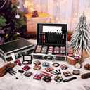 Makeup Kit for Teen Girls & Women Full Kit, Beauty Train Case with Starter Cosmetics Set, Make Up Valentine's Gift Box with Eyeshadow,Lipgloss,Highlight,Blush,Lip&Eye Pen,Brush & More(GoldenBrown)