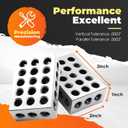 123 Blocks 23 Holes 1 2 3 Block Within .0002" Tolerances 3-2-1 Blocks Set Used for Calibrating Equipment