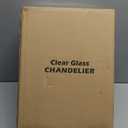 Industrial Semi Flush Mount Ceiling Light, 800 Lumen LED Bulb Included, Clear Glass Shade Ceiling Light Fixture, Farmhouse Light Fixture for Hallway Corridor Kitchen Bathroom Bedroom Passway