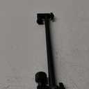 11 Inch Adjustable Shower Head Extension Arm With Locking Set Screw, Singing Rain Brass Matt Black Angle Height Adjustable, Easy To Install, G1/2 Universal Connector Compatible (Matt Black)