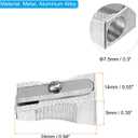 PATIKIL Metal Pencil Sharpeners, 24 Pack Aluminum Alloy Mini Manual Pencil Sharpener with Single Hole for Office Classroom Art Painting, Silver