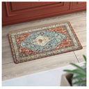 Collive Boho Kitchen Mats Cushioned Anti Fatigue Mats, Non-Slip Kitchen Floor Mats, Standing Kitchen Mats for Office, Sink, Laundry, 23.5”x35” Red Waterproof Kitchen Rug