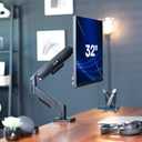VIVO Single Monitor Stand, Fully Adjustable Arm for 17 to 32 inch Screen, Mechanical Articulating Desk Mount, Gaming and Office Setups, VESA 75x75, 100x100, Max 19.8 lbs, Classic, Black, STAND-V001O