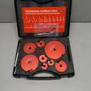 9 Pcs PVC Pipe Reamer Kit With 1/2 inch, 3/4 inch, 1 inch, 1-1/4inch, 1-1/2inch, 2inch, 2-1/2inch, 3inch, 4inch, 2 Carbide Inserts,for SCH40 PVC, ABS, and CPVC pipe jacketing