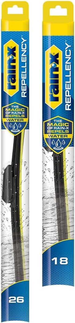 Rain-X 810346 Repellency Water Repellent Wiper Blades, 26" & 18" (2 Pack)