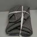 Storage Basket with Lid, Woven Blanket Storage for Living Room, Cute Cotton Rope Bin with Lid, Round Wicker Laundry Basket with Cover, Decorative Kid Dog Toy Box, Nursery Organizer, 15"x13" (Black)