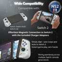 RogueReady Wireless Controllers for Switch, Switch OLED, Switch Lite and Switch 2 Wireless Controller Gamepad, Charging Adapters Included, Hall Effect Joystick Anti Drift, RGB Gaming Controller with Turbo Macro Motion Control Ergonomic Grip