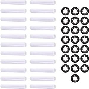 22Pcs Garage Door Quiet Hinge Sleeves Shaft Gaskets Compatible With New Rollers or Rollers With Clean Stems (ID-11mm; OD-11.90mm; L-80mm)