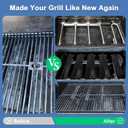 Grill Parts for Brinkmann 810-3660-S, Replacement for Brinkmann 810-3660-S Grates, for Brinkmann Grill 810-3660-S Heat Plate, for Brinkmann 810-3660-S Carry Over Tube, for Brinkmann Burner 810-3660-S