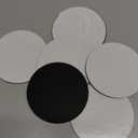 PATIKIL 4 Inch Diameter Lamp Base Felt, 6Pack 3mm Thickness Round Soft Adhesive Non-Slip Anti-Scratch Backed Felt for Lamp Furniture DIY Craft, Black
