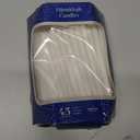 White Deluxe Tapered Hanukkah Menorah Candles for All 8 Nights of Chanukah, 45 Minute Burn Time (Single)