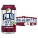 Polar Seltzer Water Black Cherry, 12 fl oz cans, 18 pack, BB Date: 11/26/2026