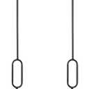 Modern Black Globe Pendant Light Milky White Globe Glass Shade 2 Pack Adjustable Rods Hanging Ceiling Light Fixtures for Kitchen Island Living Room