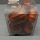 Artgar Pumpkin Decor, 8 PCS Halloween Pumpkin, Metal Cracked Design Foam Pumpkins for Halloween Thanksgiving Fall Home Table Indoor Outdoor Decorations