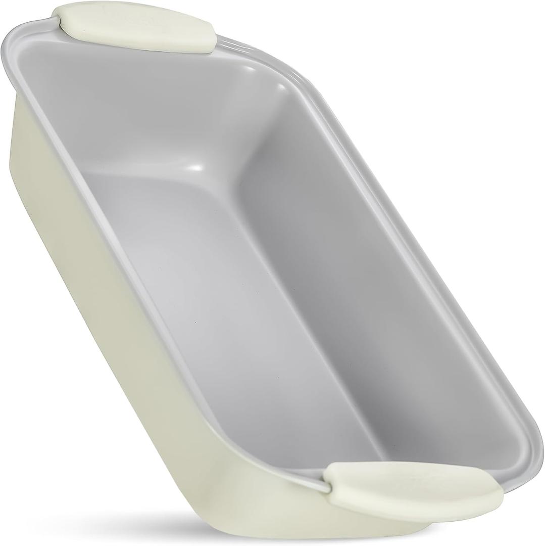 3 x Boxiki Kitchen Premium Ceramic Bread Loaf Pan - 11x5 Non-Stick Bread Pan, Ideal for Homemade Bread Loaf, Meatloaf pan Suitable for Baking Enthusiasts