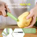 2 x Fanmusic Swivel peelers - potato peelersFruit and vegetable peelers for kitchen (I) (1 Pack)