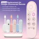 Voice Replacement for Google Chromecast Remotefor Google TV Remote Control & Google TV StreamerPink