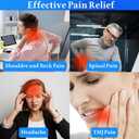 Neck Hump Corrector, Neck Stretcher Cervical Traction for Muscle Relax, Cervical Traction Device for TMJ Pain Relief, Spine Corrector, Shoulder Relief Device (Blue)