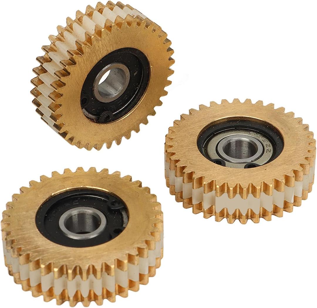 Honio Motor Gear Set, 38mm Electric Bike 36T Motor Gears 3Pcs Easy to Install Light Weight 36T for Electric Bike, Pocket Bike Sprocket Gear Motor Chain Wheel Freewheel Gear Motor