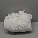 MooMee Bedding Sheet Set 100% Washed Cotton Linen Like Textured Breathable Durable Soft Comfy (Solid Off White, California King)