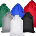Shappy 6 Pcs Heavy Duty Large Laundry Bags Travel Nylon Laundry Bag with Drawstring 30 x 40, 24 x 36 inch, 22 x 28 inch Machine Washable Dirty Clothes Organizer Easy Fit a Hamper Basket